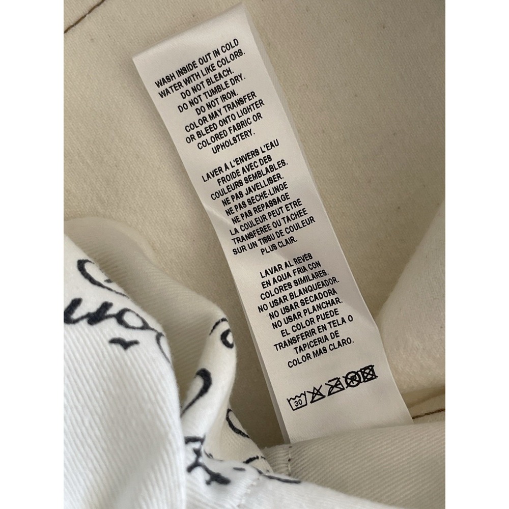 NWT Frame Jeans Ritz Paris White The True Straight Size 28 Made In Italy MSRP348 - Picture 12 of 14